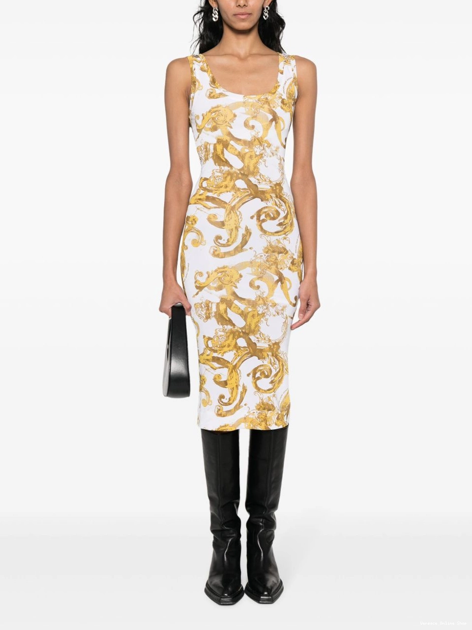Cheap dress Barocco-print midi Jeans Couture Versace Women 0803